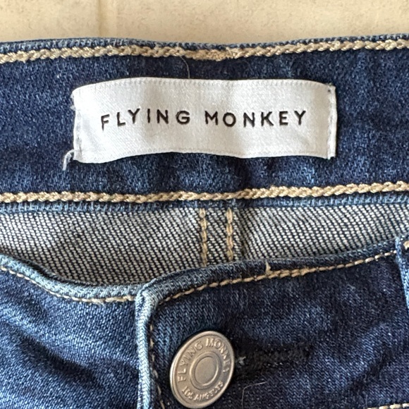 Flying Monkey Dark Blue Flare Jeans - Picture 2 of 4